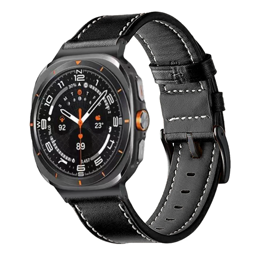 Premium Leather Strap for Smart Watch - Elegant Wristband Bracelet Accessory