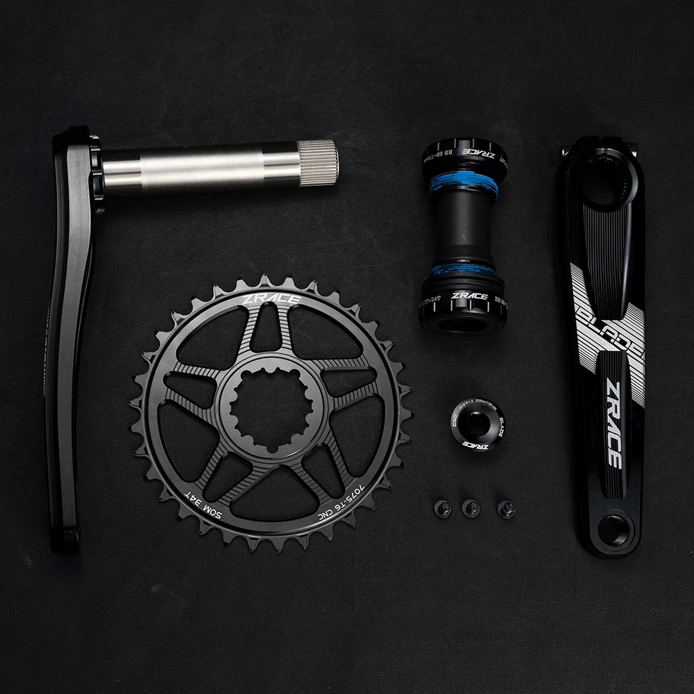 ZRACE BLADE 1 X 10 11 12-Gang-Kurbelgarnitur Eagle Tooth für MTB XC / TR / AM 170 / 175mm, 32T/34T/36T, BB68/73 Kettenblatt-Set – Detail 7