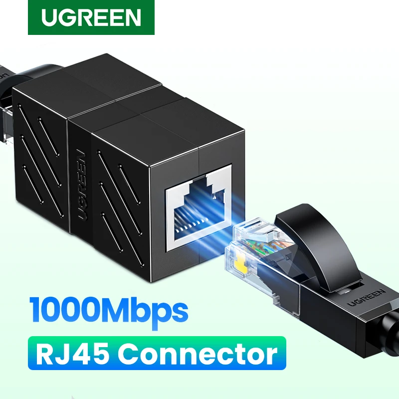 Ugreen conector Cat7/6/5e, adaptador de Ethernet, Cable de extensión de red 8P8C para Cable hembra a hembra|Conectores y cables de ordenador| - AliExpress