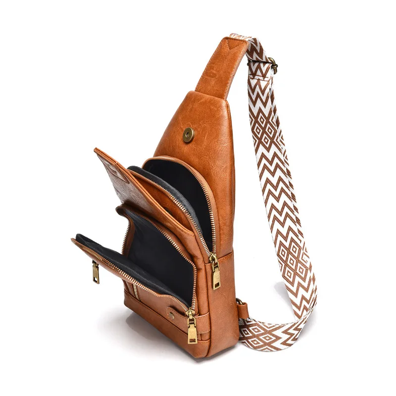 Men's Chest Bag, Multi-functional Waterproof Outdoor Crossbody Bag for Men