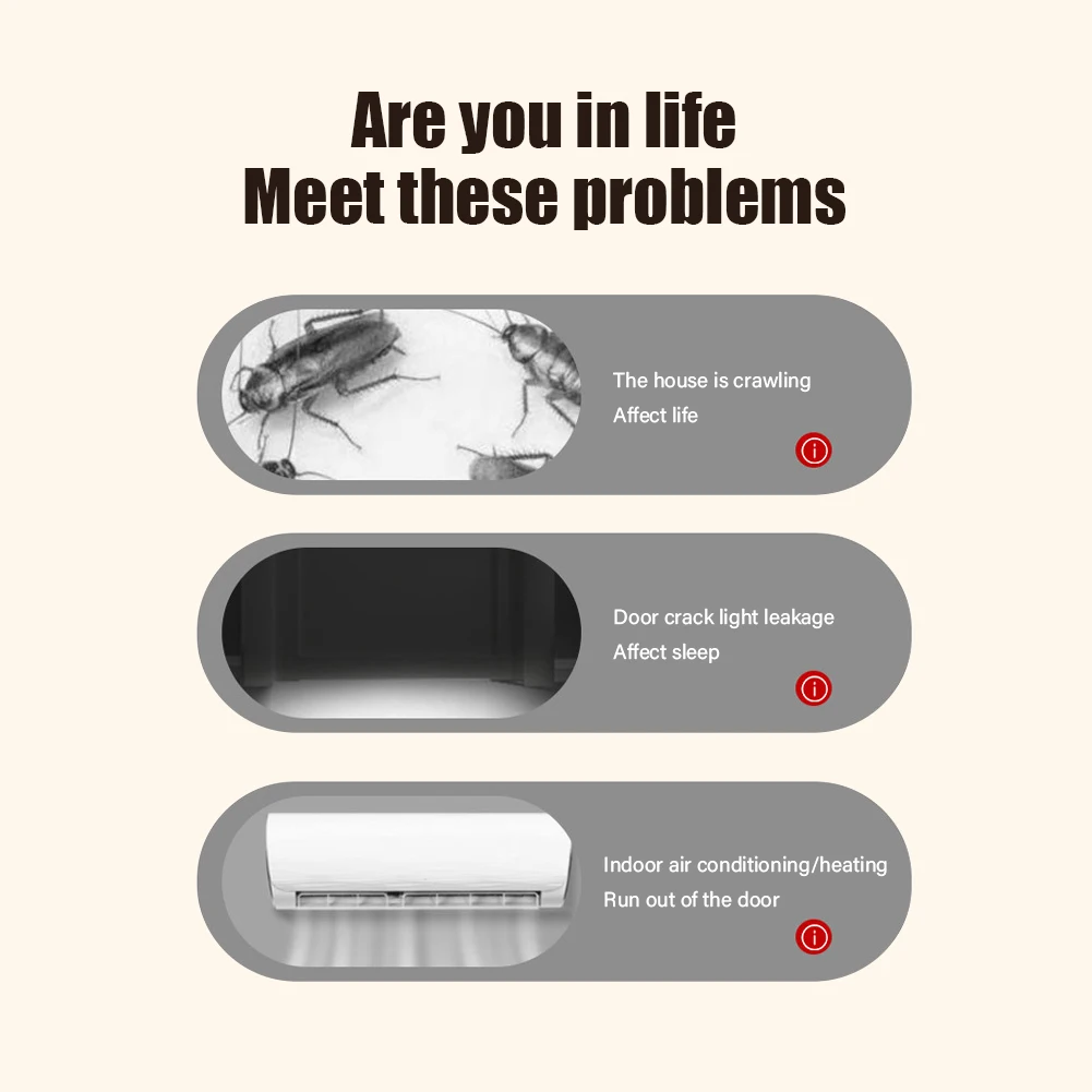 95cm Door Bottom Seal Strip Noise Reduction Waterproof Door Stripping Dustproof Seam Draught Under Excluder Stopper door seal strip sealing strip tape sealing strip rubber door weatherstripping door weatherstripping door draft stopper