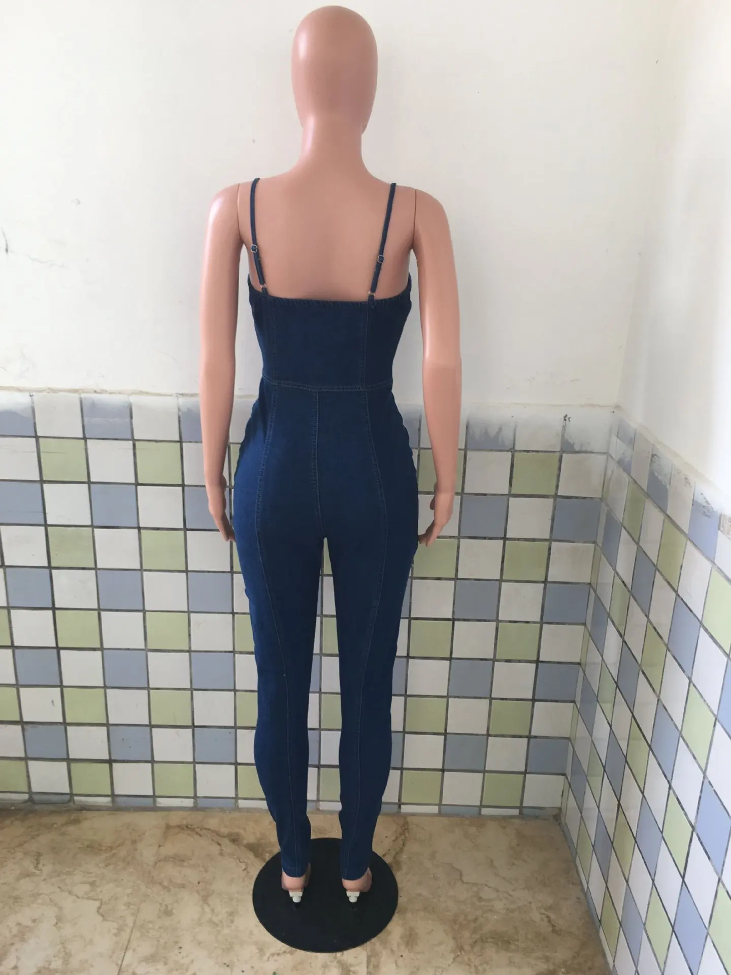 Women's Jumpsuit 2023 Summer New Casual Products Fashion Tube Top Ladies Fit Denim Jumpsuit Streetwear Clothing