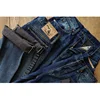 Sauce Zhan 317XX  mans Jeans Selvedge Denim Jeans for Men brow Double-sided dyeing Distressed Wash Loose Fit Wide Leg 14.5 Oz 1