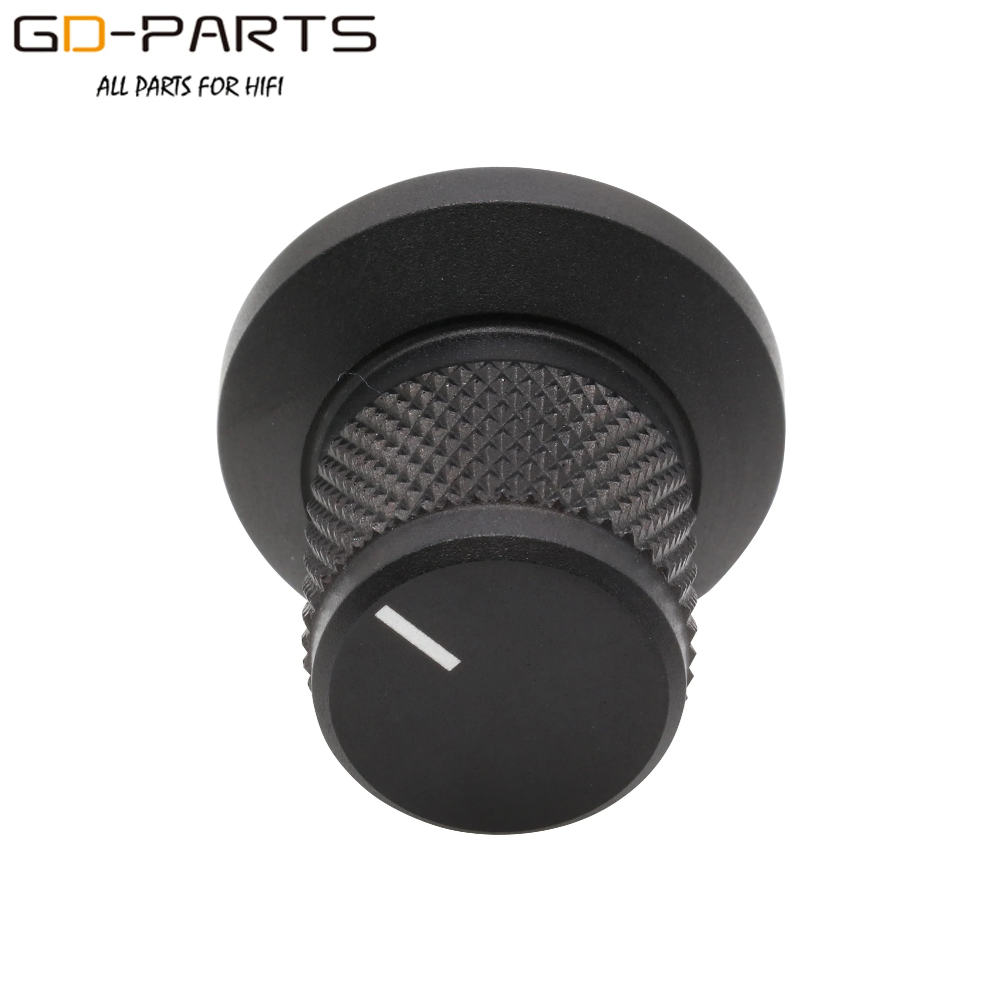 솔리드 풀 알루미늄 볼륨 조절 노브, Hifi DIY 기타 AMP 효과 페달, 라디오 카 오디오, 6mm 샤프트 실버 블랙 골든, 25x22mm