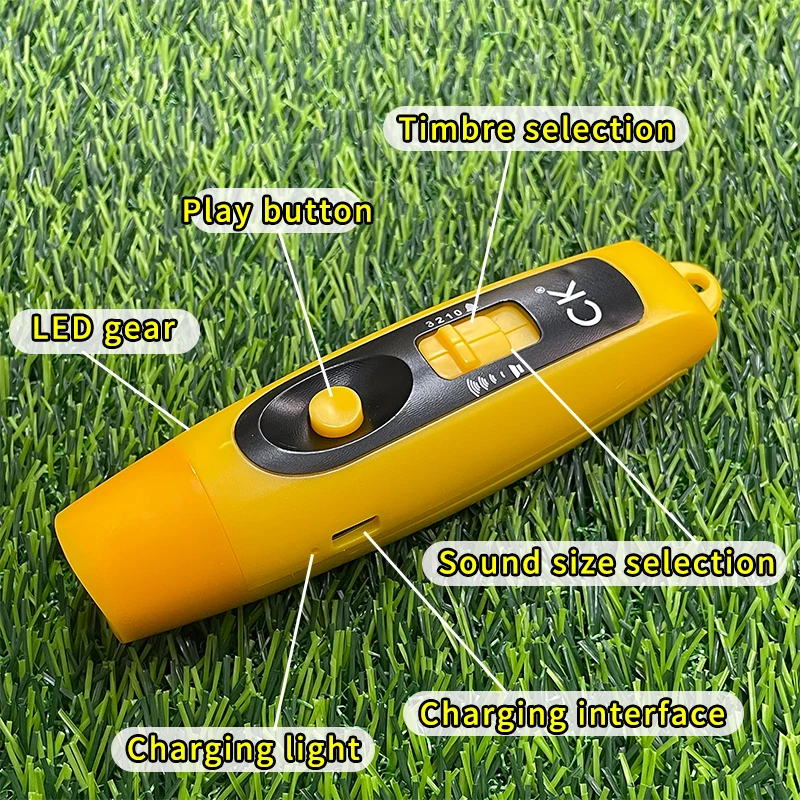 Electronic whistle USB rechargeable high decibel whistle Pet training traffic directing sports referee with lights