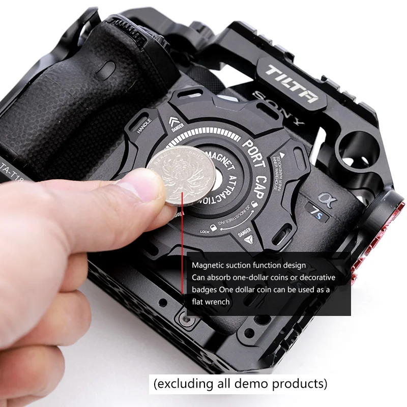 Vlogger Câmera Corpo Tampa da Liga de Alumínio Capa Protetora Dustproof para Sony e Canon ef rf Montagem Câmera - Image 5