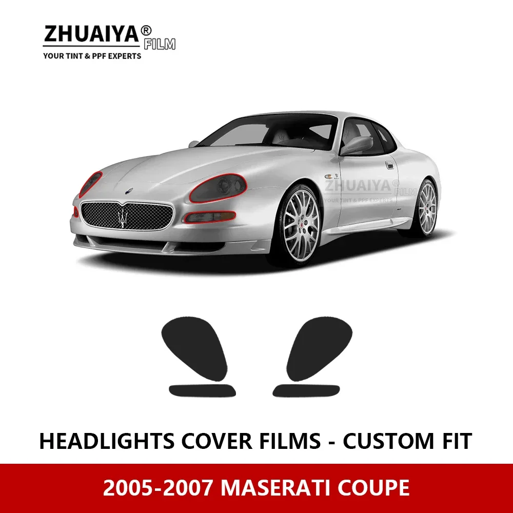 

Защитная пленка для передней фары автомобиля MASERATI COUPE 2005-2007 с защитой от царапин