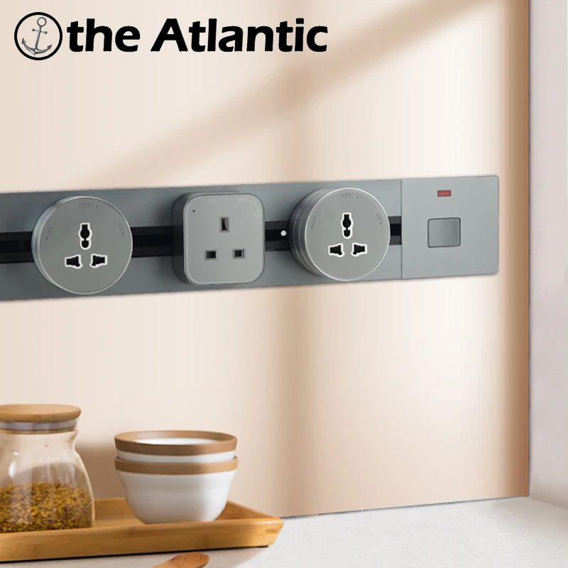 13A UK Saudi Arabia Track Sockets Concealed Socket / Surface Mounted