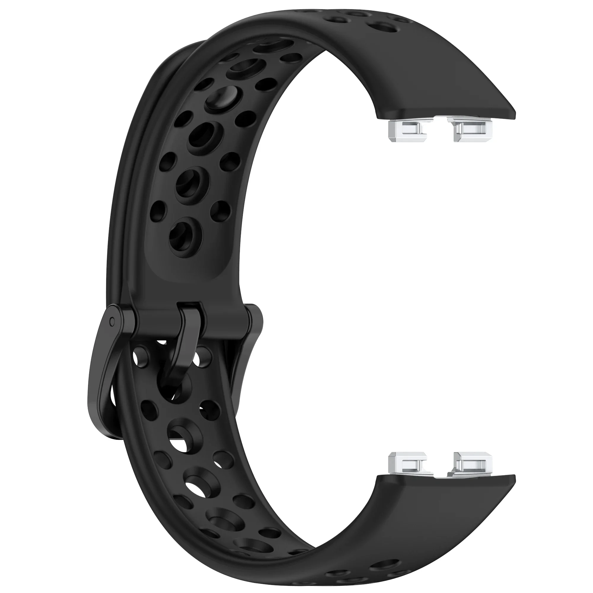 Silikonbänder für Huawei Band 10 9 8, atmungsaktives Ersatzarmband für Sport, Correa, Huawei Smart Band 8 9 10, Riemenzubehör – Detail 4