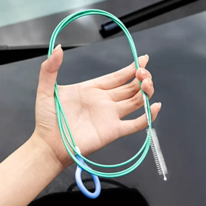 2/3m Car Sunroof Drain Hole Cleaning Brush Unclogging Cleaning Scrubbing Long Hose Universal Spiral Brush car cleaning accessories drain cleaning brush