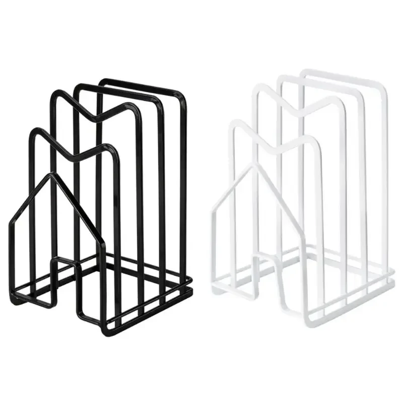 Iron Art Rack Shelf Multi Layer Space Saving Organizer Cutting Board Pot Lid Plates Stand Holder Storage For Kitchen Home Decor