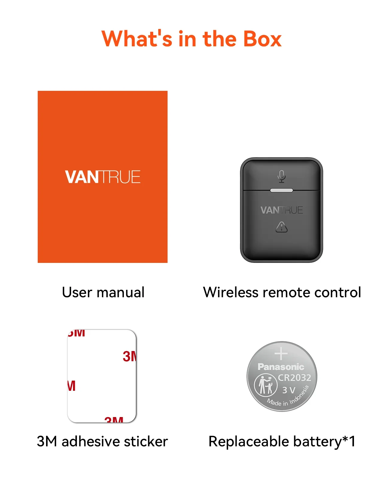 Vantrue Wireless Remote Control with Event Locking Snapshot Audio 9.8ft  Range for Vantrue E1 E2 E3 N4 Pro N5 - AliExpress