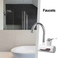 Robinet chauffant électrique instantané 3000W, chauffe-eau sans réservoir, température réglable, robinet à chauffage rapide numérique pour cuisine et salle de bain 4