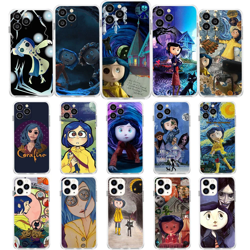 Ny-43 Coraline The Secret Door Soft Case Per Lg G8 G8X V60 Thinq 5 Q61 K9 Q52 K12 Prime Max Q60 K50 Stylo6 V40 V50 V60 Velluto