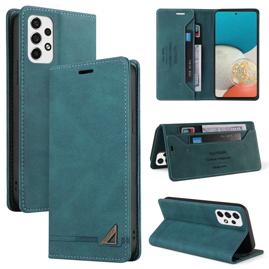 Anti-theft Leather Wallet Samsung Case