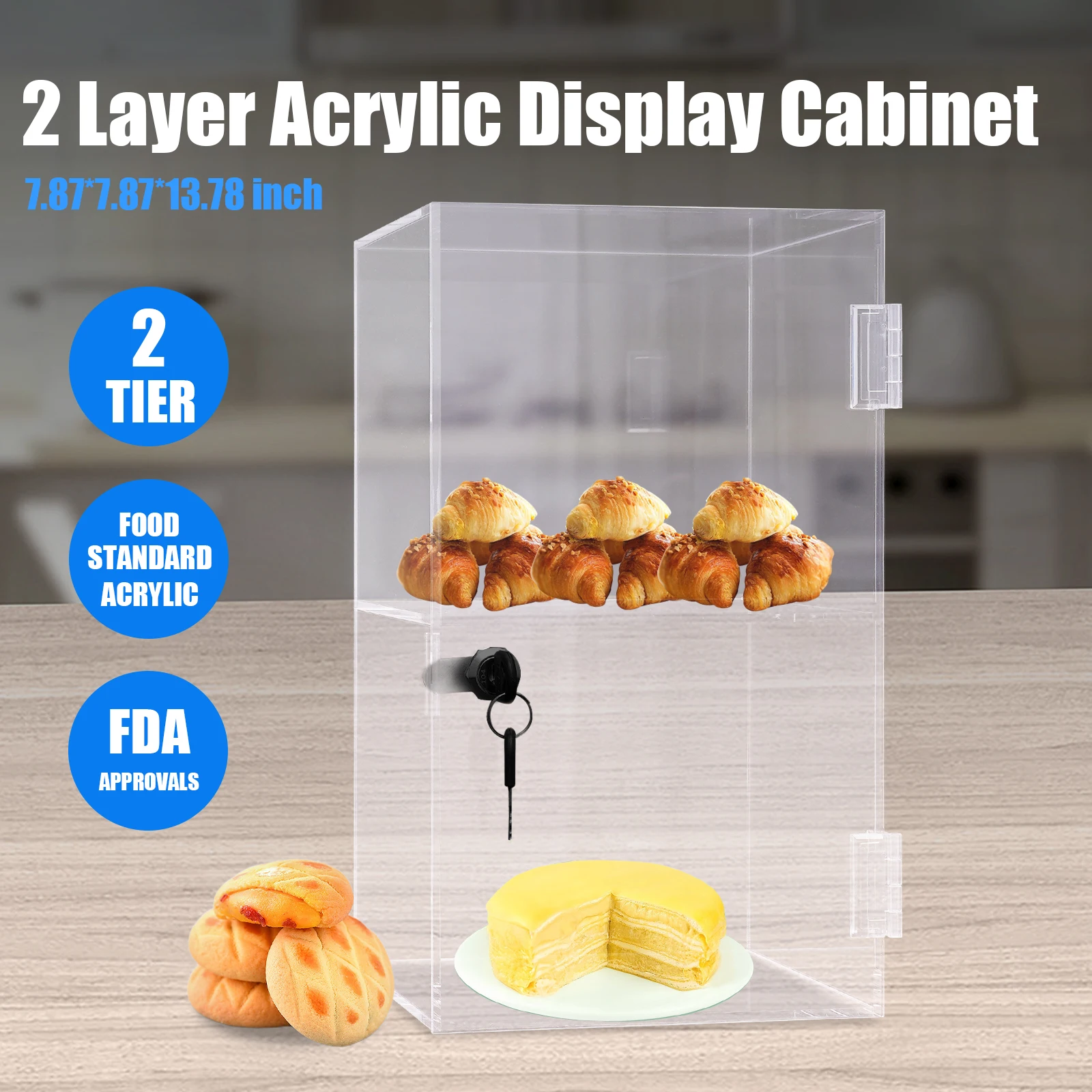 Acrylic Riser Display Shelf for Cute Toy 2 Tiered Display Stand Small ...