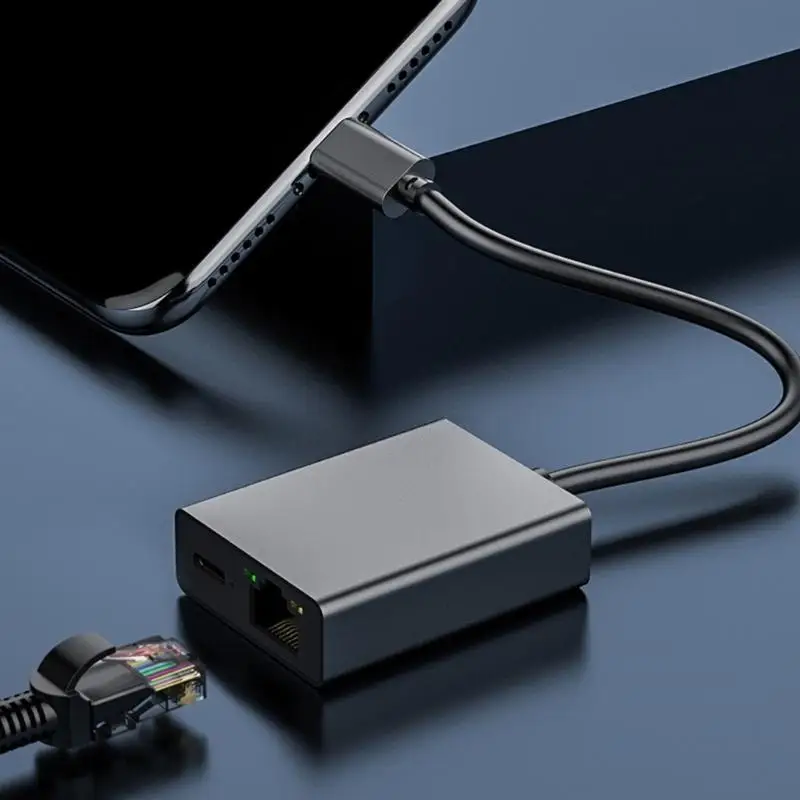 PD100W 빠른 충전 알루미늄 합금 D2RC를 가진 C 형 이중 기능 Ethenet Hub