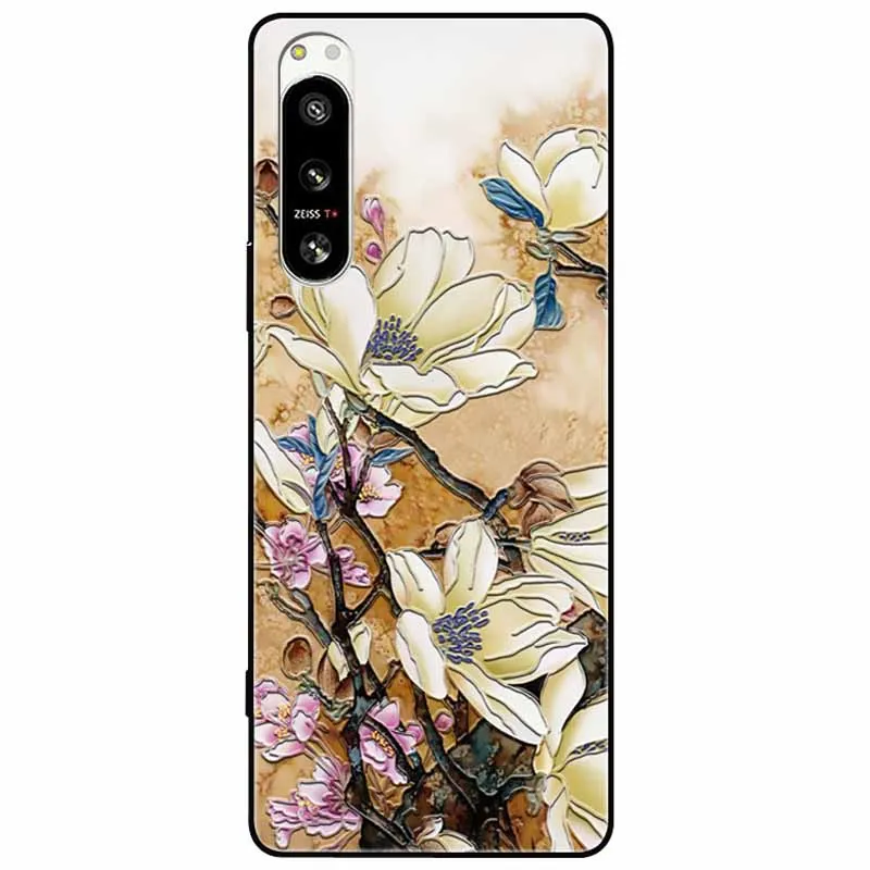Cute 3D Embossed Relief Soft Silicone Back Cover with Cartoon Design