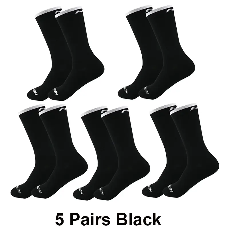 5 Pairs Cycling Socks Men Breathable Mesh Sport Running Socks Racing Road Bicycle Mid Tube Solid Letter Football Bike Socks Man - Image 16