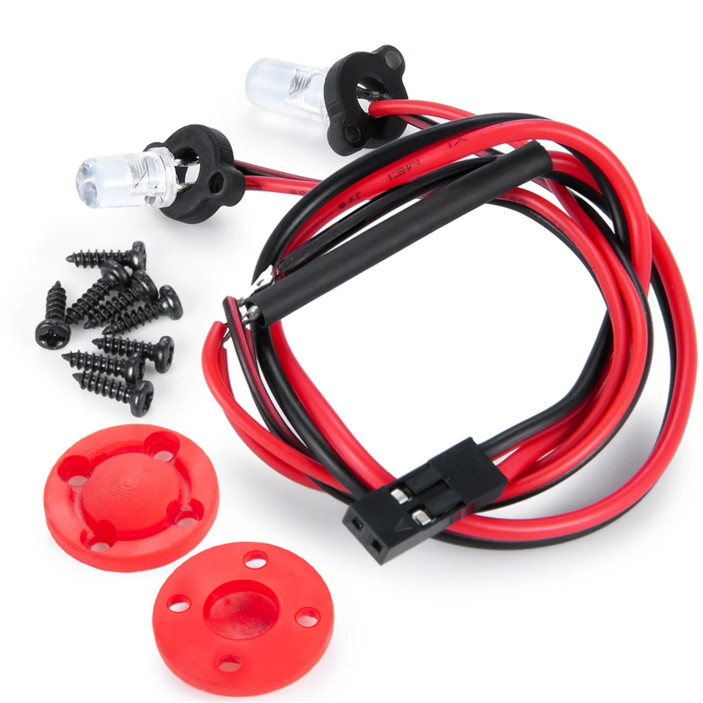 Feux arrière jaunes LED sur Vanquish VS4-10 Phoenix, kit feux LED RC 1/10 compatible