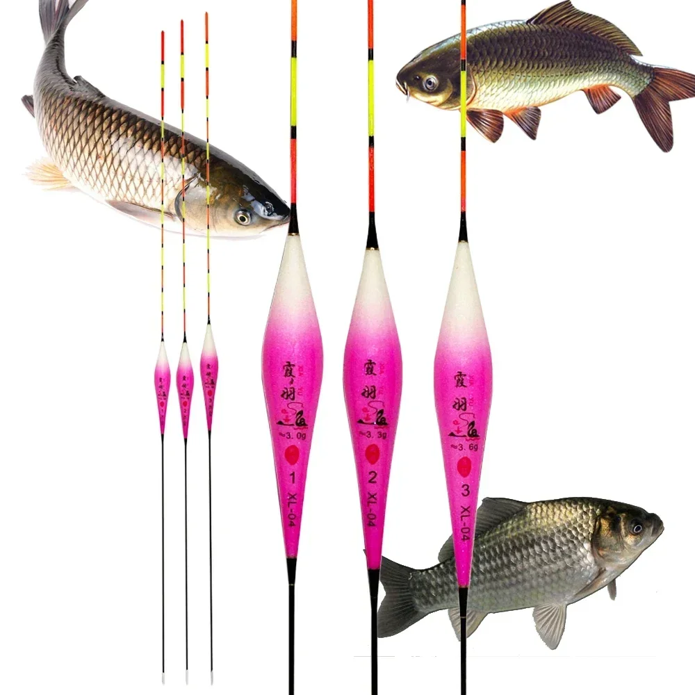 Fishing Tackle Fishing Float Fishing Floats Fishing Bobber Fishing Buoy 3pcs/Set Nano Fishing Float Fishing Tool Tackle Composite Big Buoyancy Bobber Stable Vertical Buoy Fresh Water Tools