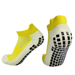 Enhanced Non - Slip Silicone Sole Football Socks for Professional Performance (JIT - duanZU - yellow)