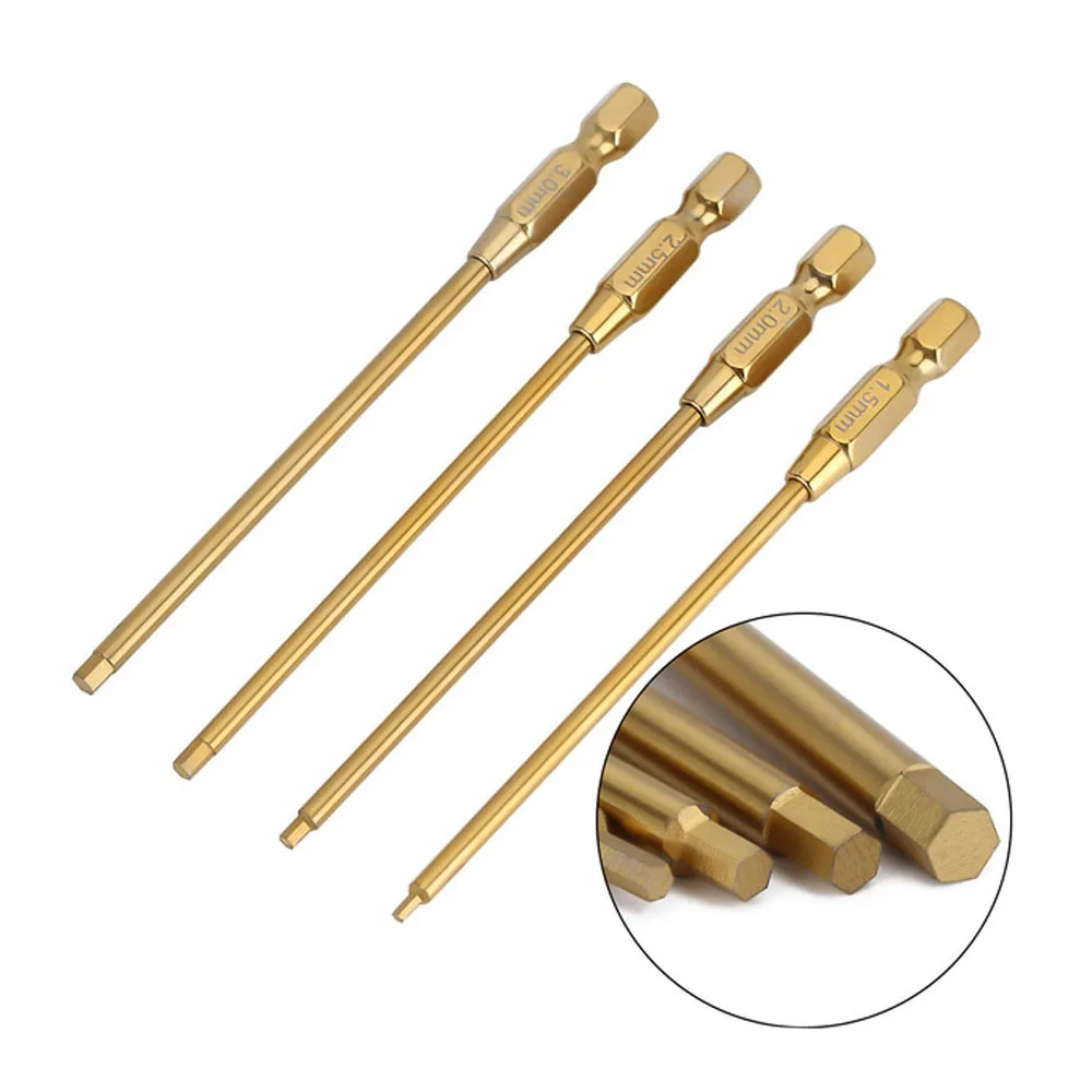 RC 모델 자동차 부품 수리 업그레이드 액세서리 금속 1.5 2.0 2.5 3.0 전기 스크루 드라이버 비트 육각 코어 도구