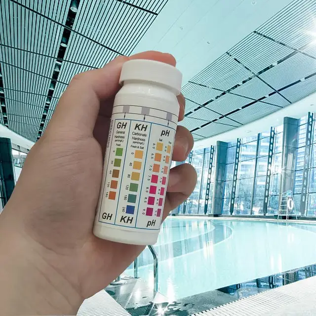 Tesztcsíkok Pezsgőfürdő-Vízhez 5-Ben 1-Ben Pezsgőfürdő És Gyógyfürdő-Tesztcsíkok Gh Kh Ph No2 No3 Tesztelés Könnyen Használható Víztesztelő Szalagokhoz - Image 3