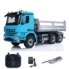 New 1/14 3348 6x6 RTR Metal Chassis Hydraulic RC Dumper Truck Sound Light DIY Cabin Remote Control Car Model Vehicle Toy for Boy 6