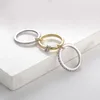 Gold Stackable Rings for WomenDainty 18k Gold Plated CZ Rings,Silver and Gold Rings Set,Multi-Link Connected Rings 5