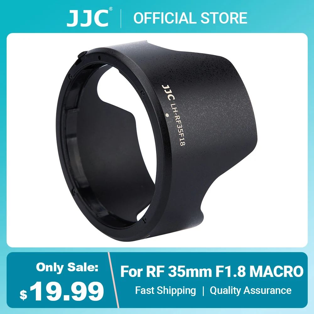 Jjc Reversibile Rf 35Mm Paraluce Compatibile Con Canon Rf 35Mm F1.8 Macro Is Stm Lens Per Canon Eos R Rp Ra R5 R6 R7 R10 R3 C70