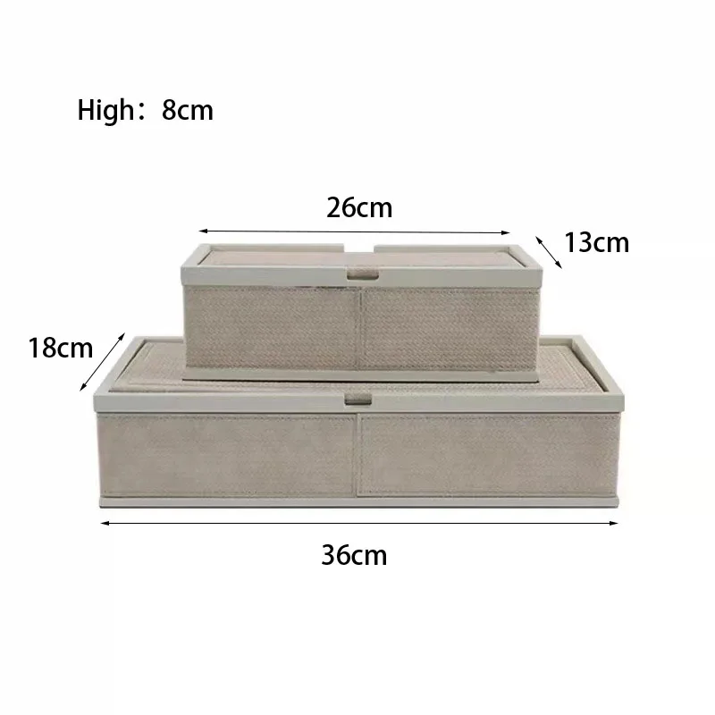 Wooden Jewelry Box Large Surface Exquisite Leather Multi Functional Organizer Luxury Jewelry Storage Box Packaging Supplies