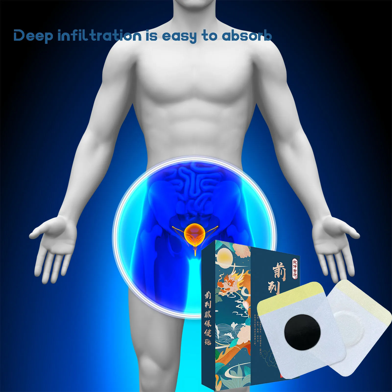 

20pcs Men Prostate Treatment Patch Male Prostatitis Sticker Relieve Urinary Frequent Bladder Pain Kidney Deficiency Navel Patch