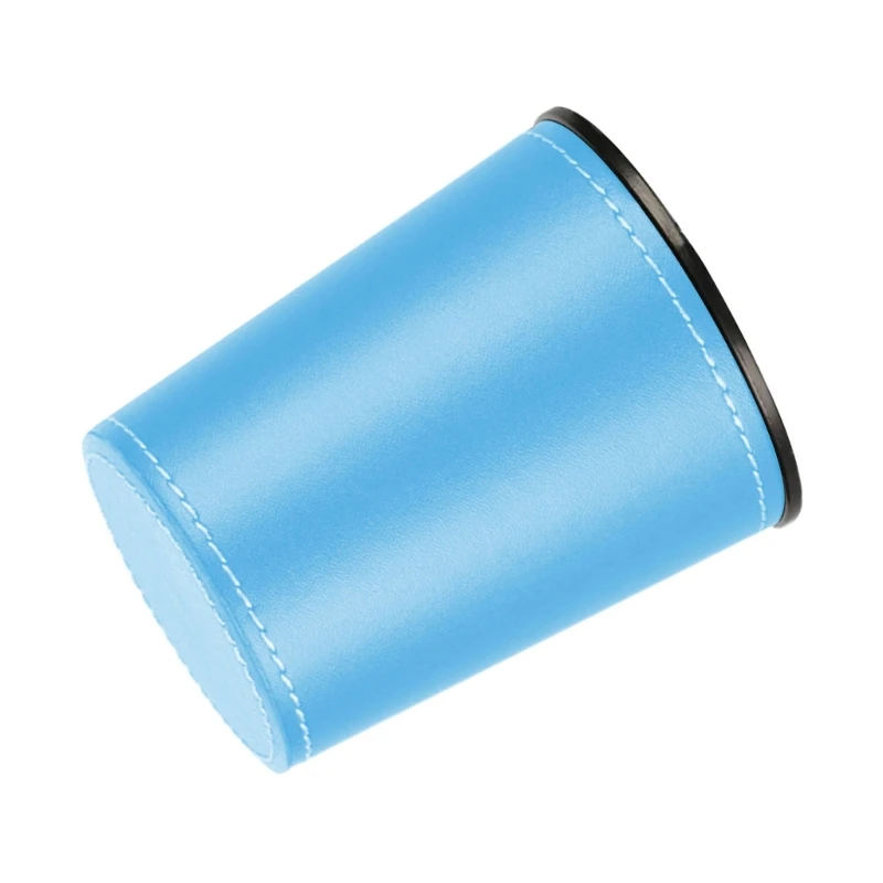 PU Leather Dices Cup Flannel Interior Quiet Shaker Cup Entertainment Dices