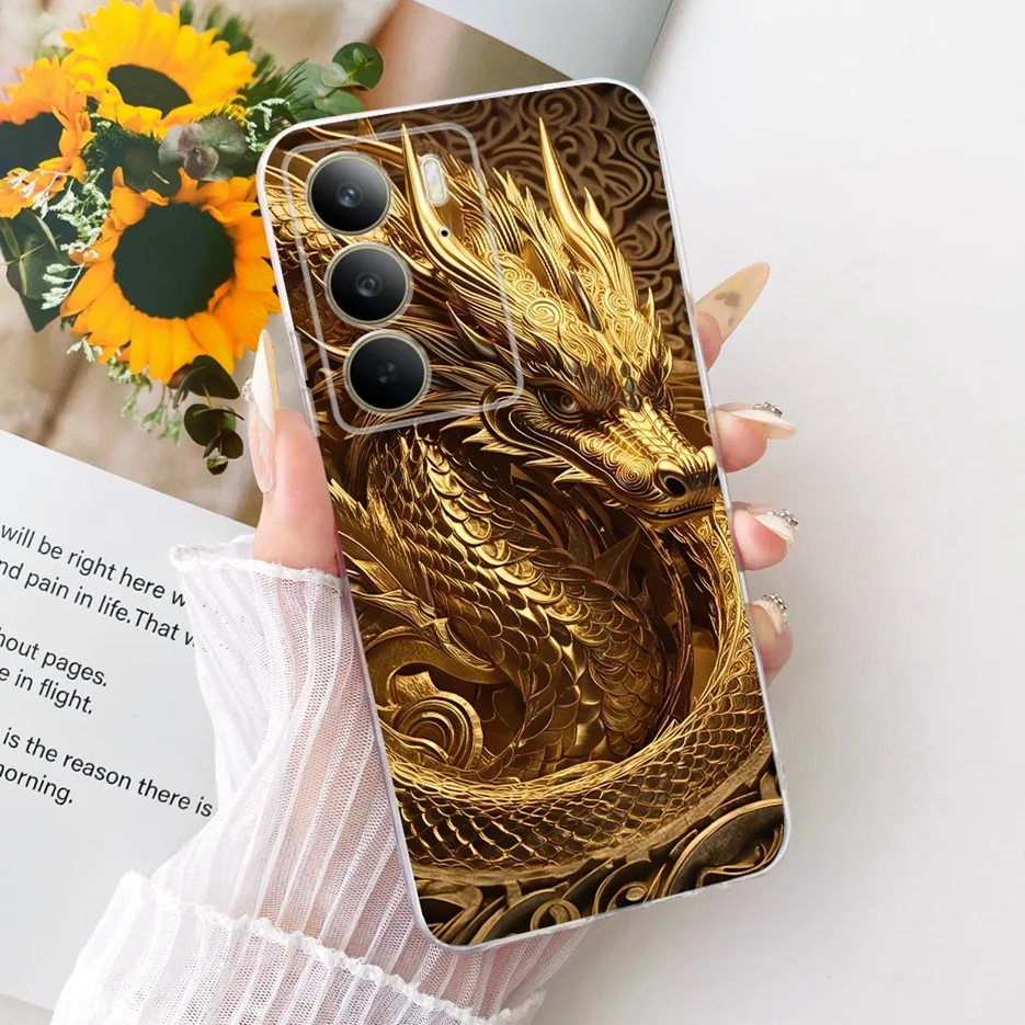 Dragon Tiger Painted Soft Slim Phone Case - Cool Design Cover