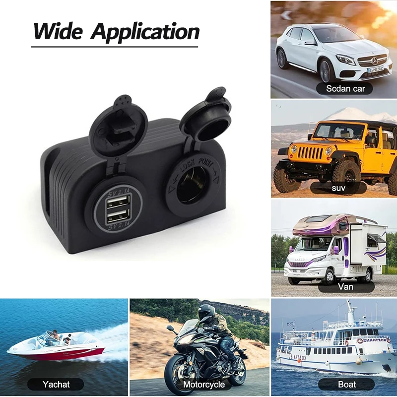 Ʈ  г   4.2A  USB   ڵ  Ʈ ؾ ATV RV   12V/24V   