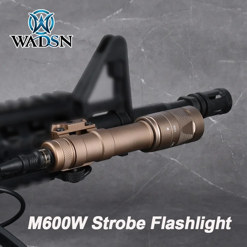 

WADSN M600 M600W M600V Airsoft Weapon Light White LED Strobe Flashlight Fit 20mm Picatinny Rail AR15 Rifle Gun Hunting Lamp