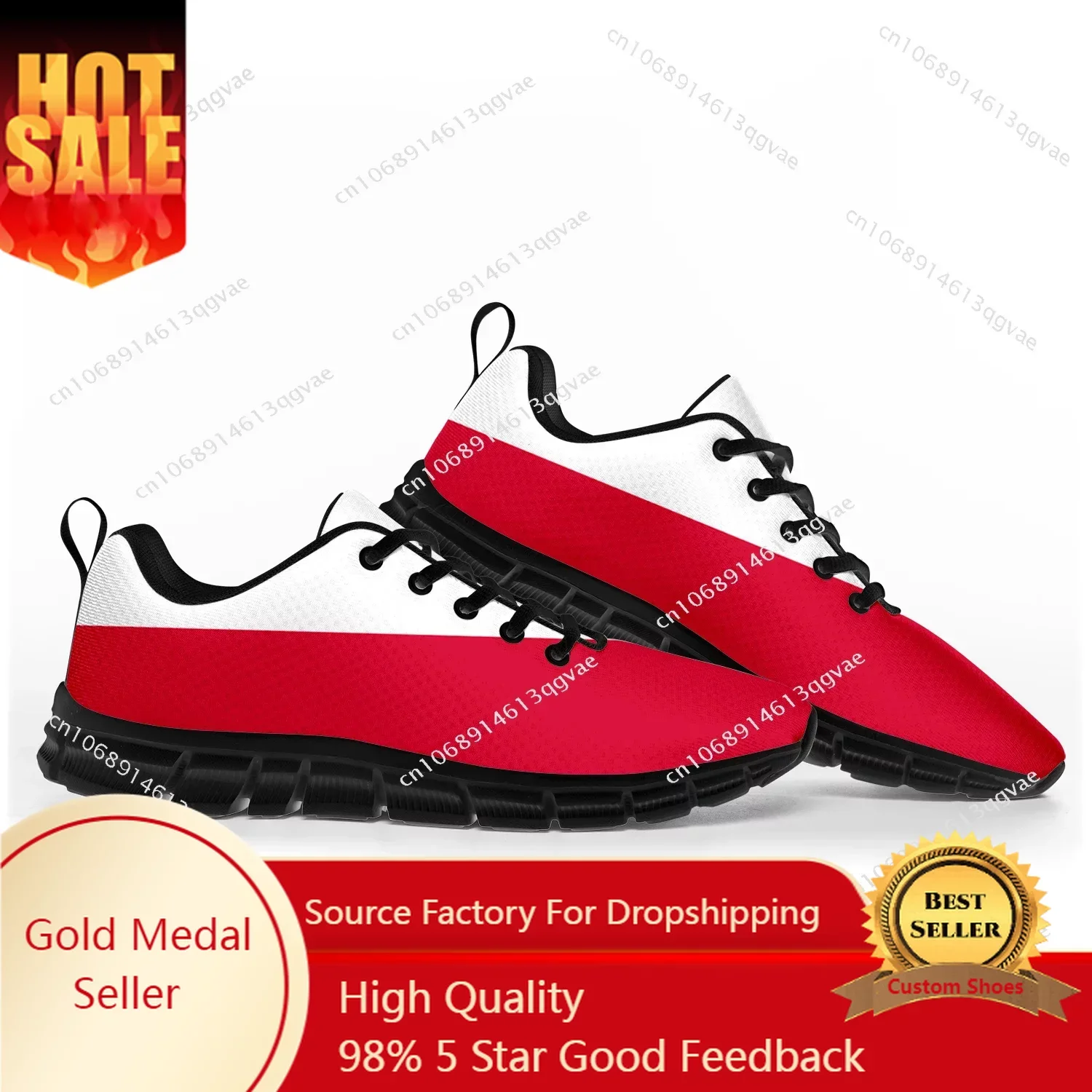 Polish Flag Sports Shoes Mens Womens Teenager Kids Children Sneakers Poland Casual Custom High Quality Couple Shoes