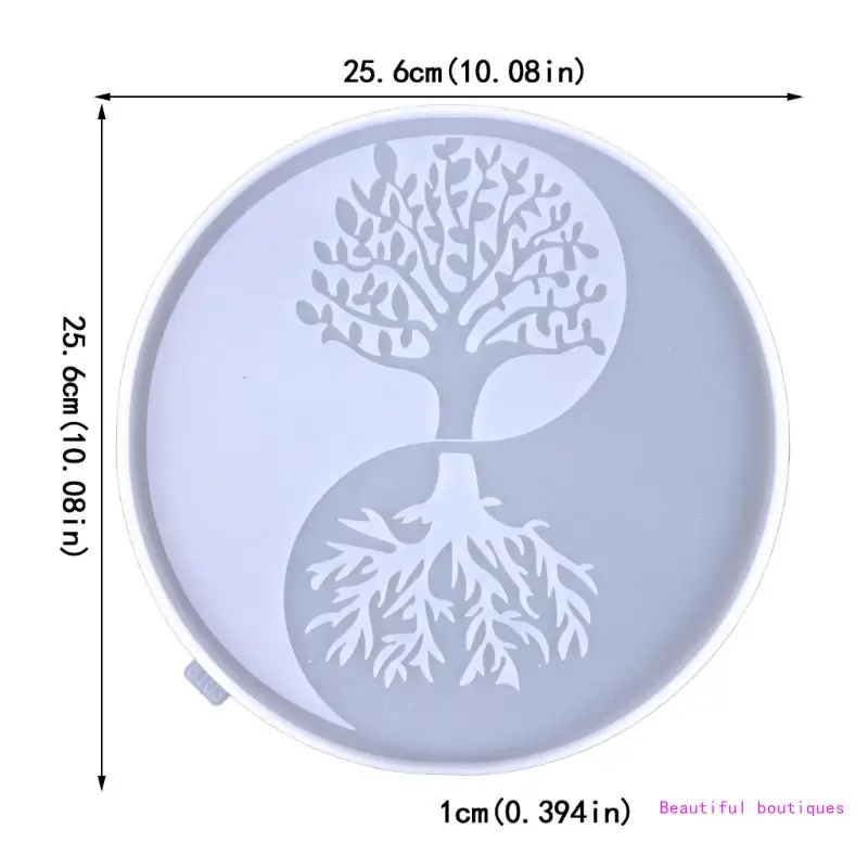 Wall-Hanging Decoration Silicone Mold Tree-of-Life and Moon Wall Art Silicone Molds Epoxy Resin Casting Molds for DIY DropShip