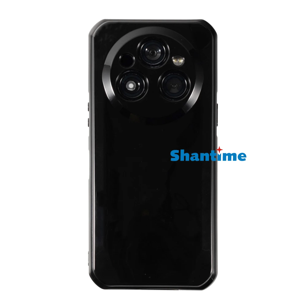 HGJTF Custodia per Oukitel WP15S (6.52) + [1 Pezzi Vetro Temperato Pellicola Protettiva], Nero Morbida TPU Bumper Case, [Antigraffio X Antiurto] Silicone Cover per Oukitel WP15S - DUO5