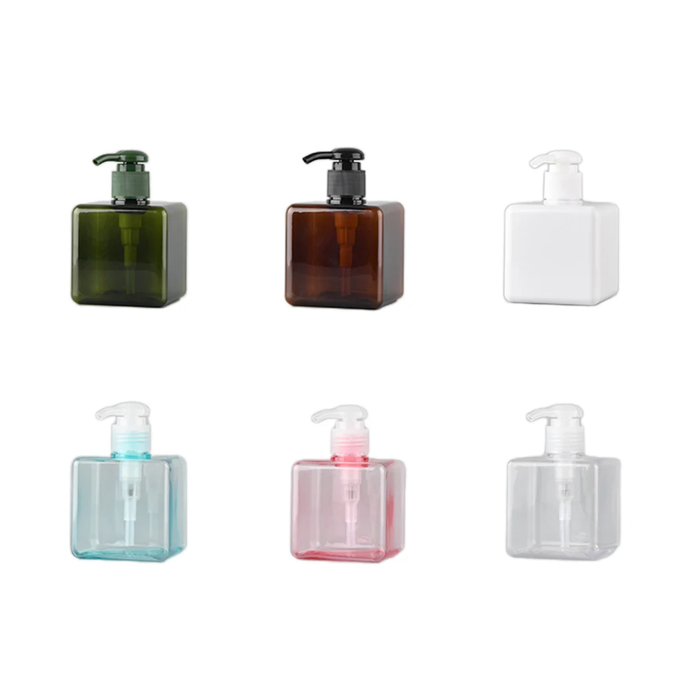 2PCS 250ml 비누 디스펜서 병 샴푸 샤워 젤 병 스퀘어 병 디스펜서, 비누 로션 샤워 젤 액체 비누 디스펜서