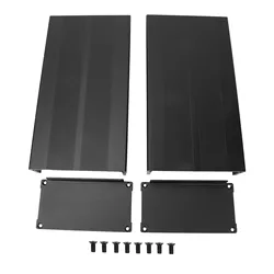 Sleek Aluminum Cooling Enclosure for DIY Electronic Projects (Black)