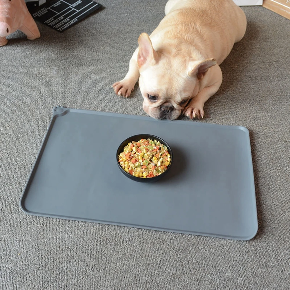 Silicone Dog Cat Pet Food Mats Tray Non-Stick Non-Slip Pet Bowl Mats  Placemat Dog Pet Cat Feeding Mats Waterproof Easy Washing - AliExpress