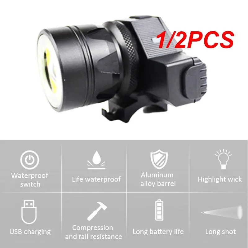 

Фонарь для горного велосипеда с аккумулятором USB, 1/2 шт.