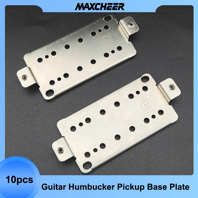 10pcs Copper-Nickel Alloys Durable Humbucker Guitar Pickup Base Plate Neck Bridge Pickup Baseplate for Guitar Parts