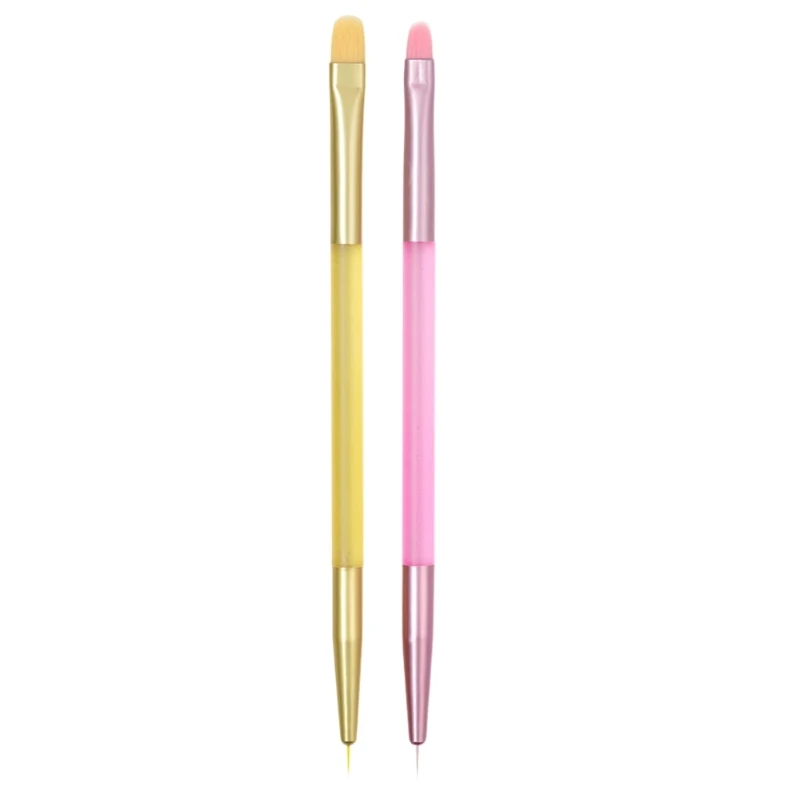 Brushes Double Ended Striping Brush Painting Pen Brushes Pen Dotting Tool for Women Girl E0BD