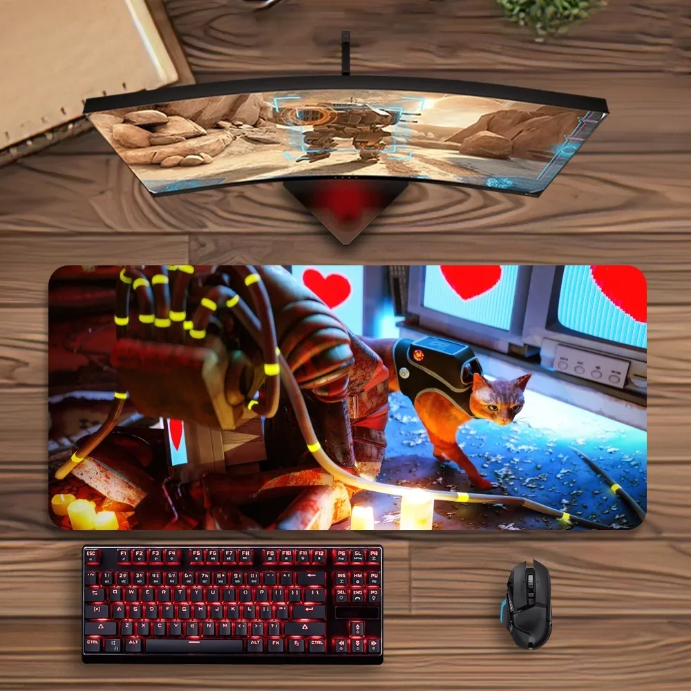 Game Stray Mousepads Monster Large Mouse Mat Big Desk Pad Non Slip Rubber Mouse Pad Big Keyboard Mats Mouse Pad 6