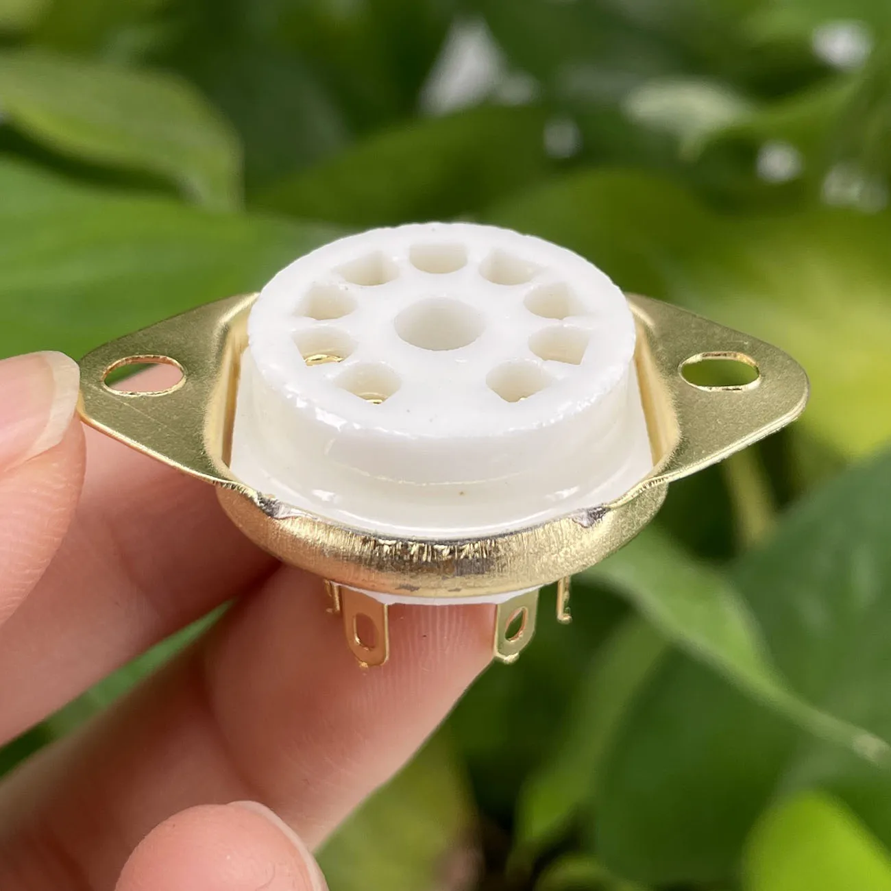 10PCS 9pin B9A Ceramic Tube Socket GZC9-D For 5670 12AU7 ECC83 6DJ8 6CG7 6922 EL84 7199 EF86 ECC82 Hifi Audio Tube AMP