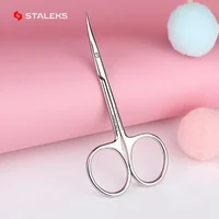 STALEKS SE-20-2 Nail Scissors High Quality Stainless Steel Elbow Eyebrow Scissors Profession Trim Nose Hair Makeup Tool 1