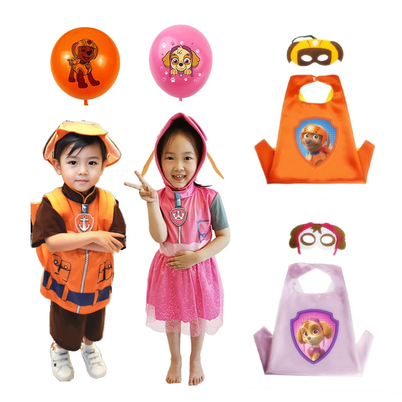 Rubble PAW Patrol Girls Boys Rocky Skye Zuma Chase Cosplay